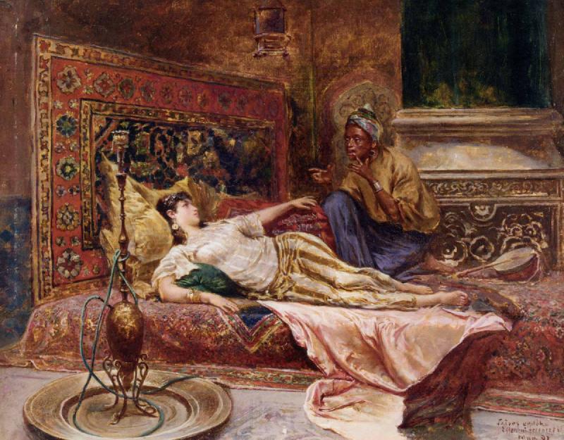 Ferencz Franz Eisenhut Reclining Odalisque